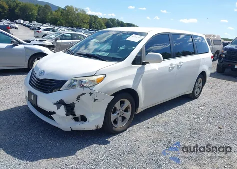 2011 Toyota Sienna Base V6 from USA, damaged, VIN 5TDZK3DC6BS086485